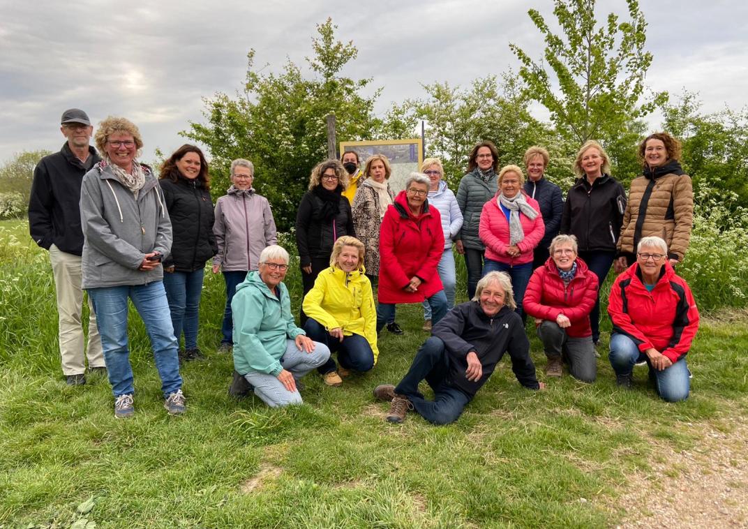 Foto van de wandelgroep van Thijs