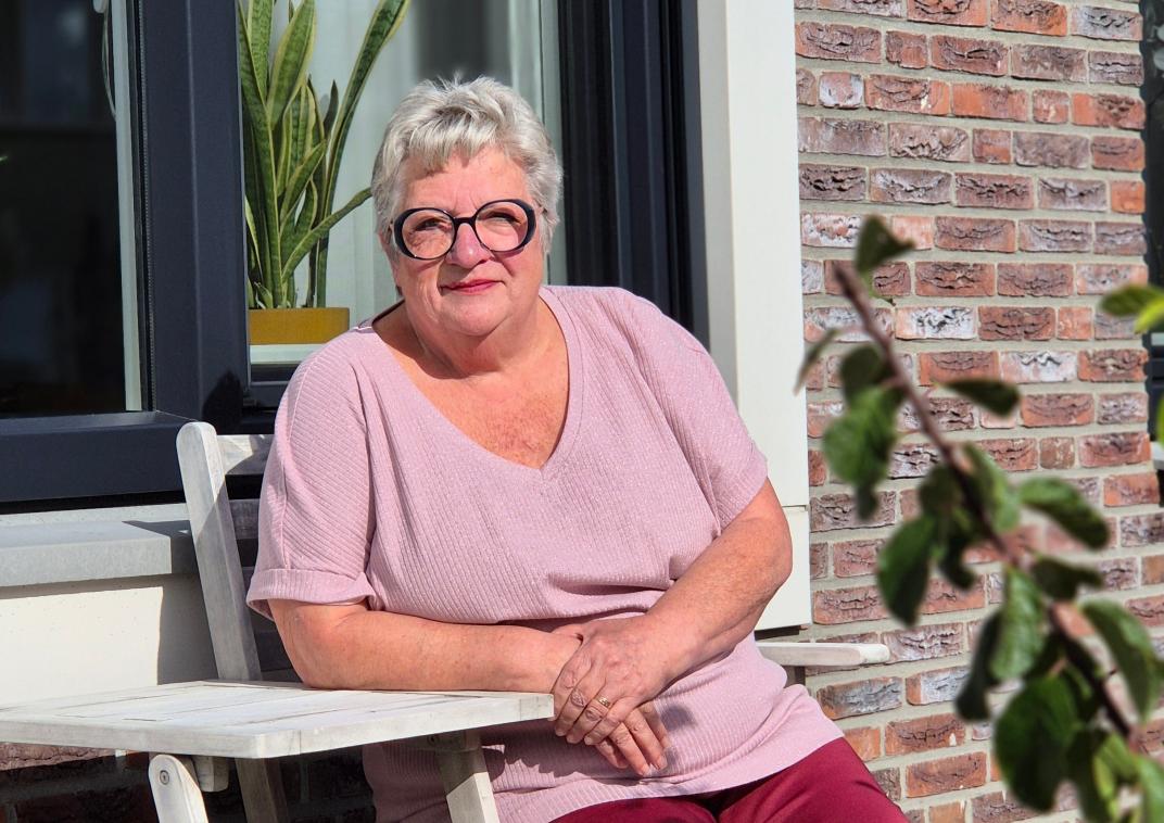 Joke in de tuin